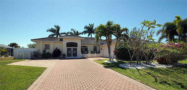 Large custom built pool home on fresh water canal